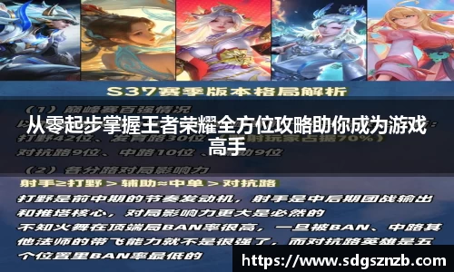 从零起步掌握王者荣耀全方位攻略助你成为游戏高手